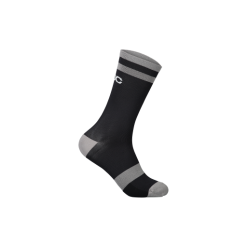 POC Lure MTB Sock Long Uranium Black/Granite Grey - 2022