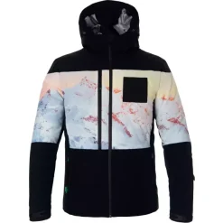 Ski Jacket ENERGIAPURA Flaine Black/Mountains - 2022/23