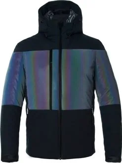 Ski Jacket ENERGIAPURA Flaine Jacket Black/Reflex Rainbow - 2022/23
