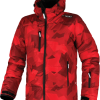 Ski Jacket ENERGIAPURA Polygonal Red