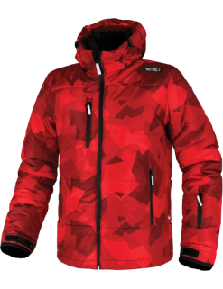 Ski Jacket ENERGIAPURA Polygonal Red