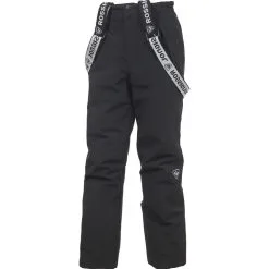 Ski Pants ROSSIGNOL BOY SKI ZIP PANT BLACK