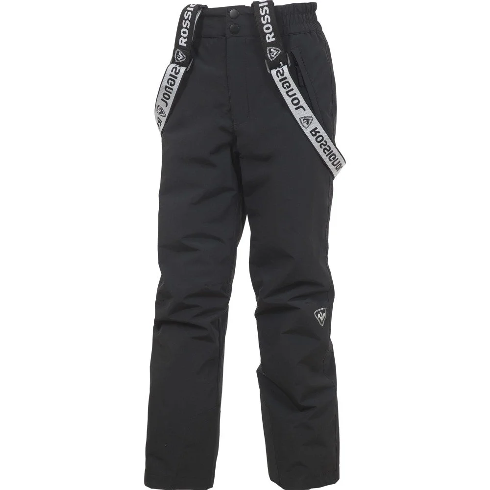 Ski Pants ROSSIGNOL BOY SKI ZIP PANT BLACK