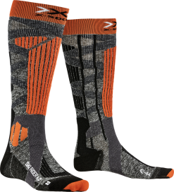 XSocks Ski Socks X-SOCKS SKI RIDER 4.0 STONE GREY MELANGE/X-ORANGE - 2021/22