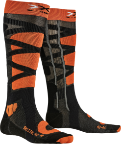 XSocks Ski Socks X-SOCKS Ski Control 4.0 Anthracite Melange/X-Orange - 2022/23