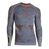 Thermal Underwear UYN Men Ambityon Long Sleeves Black Melange/Orange/Yellow - 2022/23