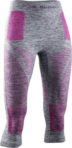 XBIONIC Thermal Underwear X-BIONIC ENERGY ACCUMULATOR 4.0 PANTS 3/4 WOMEN GREY MELANGE/PINK - 2021/22