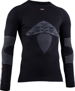 XBIONIC Thermal Underwear X-BIONIC Energizer Evo Shirt Round Neck LG SL Men Opal Black/Arctic White - 2022/23