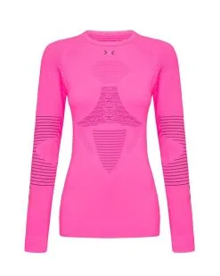 XBIONIC Thermal Underwear X-BIONIC Energizer Evo Shirt Round Neck LG SL Women Flamingo/Antracite - 2022/23