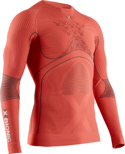 XBIONIC Thermal Underwear X-BIONIC Energy Accumulator 4.0 Shirt Round Neck Lg Sl Men Sunset Orange/Anthracite - 2021/22