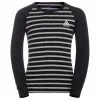 Underwear Shirt ODLO Active Warm Eco Kids Stripes BL Top Crew Neck LS Black/Grey Melange - 2022/23