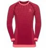 Underwear Shirt ODLO Performance Warm Kids BL Top Crew Neck LS Raspberry Fudge/Candy Kiss - 2022/23